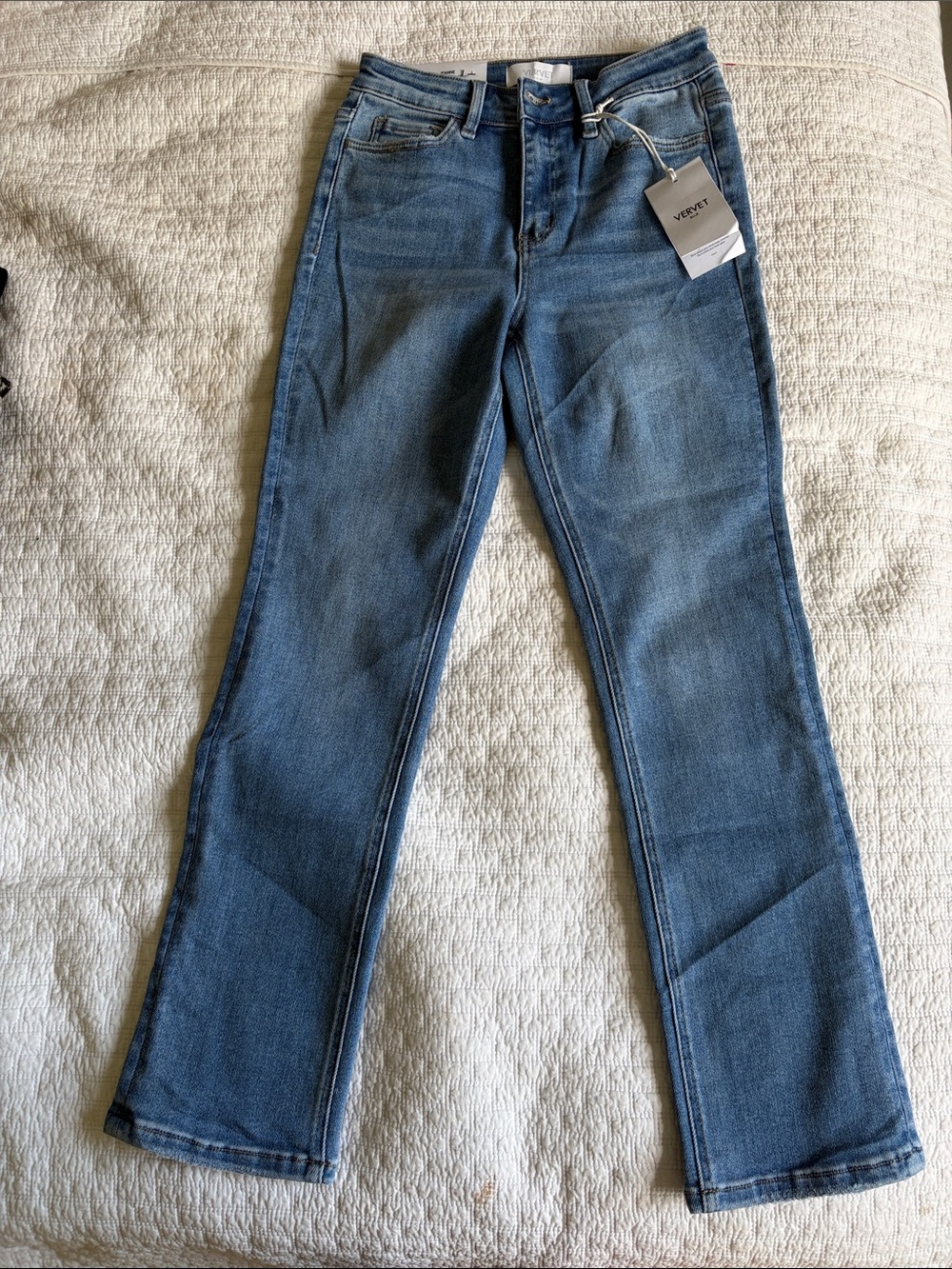 VERVET BY FLYING MONKEY Jeanne high-rise stretch slim straight